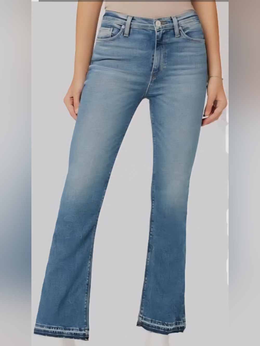 Hudson Barbara Bootcut Jeans Light Blue Denim Women's Regular High Rise